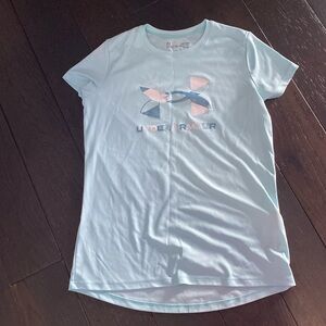 Under Armour Athletic Shirt Teal Girls
